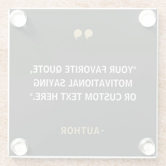 Creëer Uw eigen offerte Glazen Onderzetter (Achterkant)