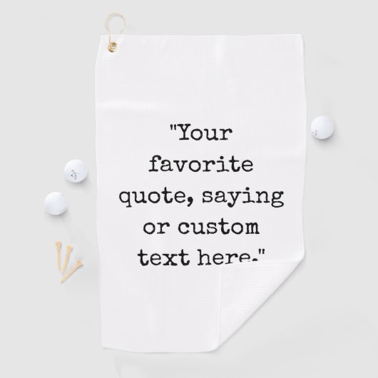 Creëer Uw eigen offerte Golfhanddoek (Insitu)