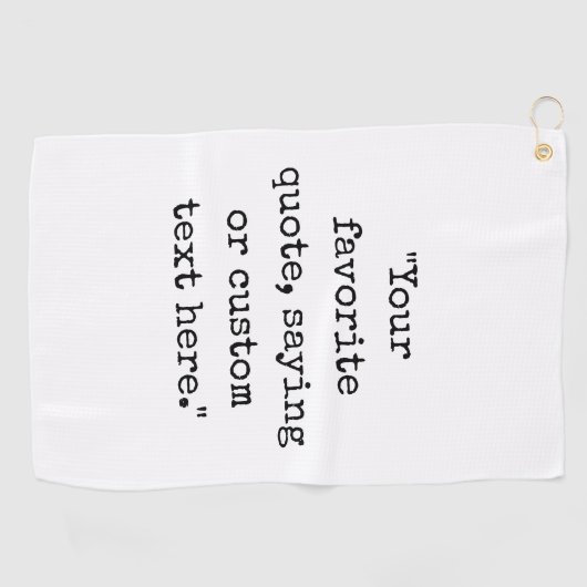 Creëer Uw eigen offerte Golfhanddoek (Horizontaal)