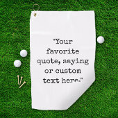 Creëer Uw eigen offerte Golfhanddoek