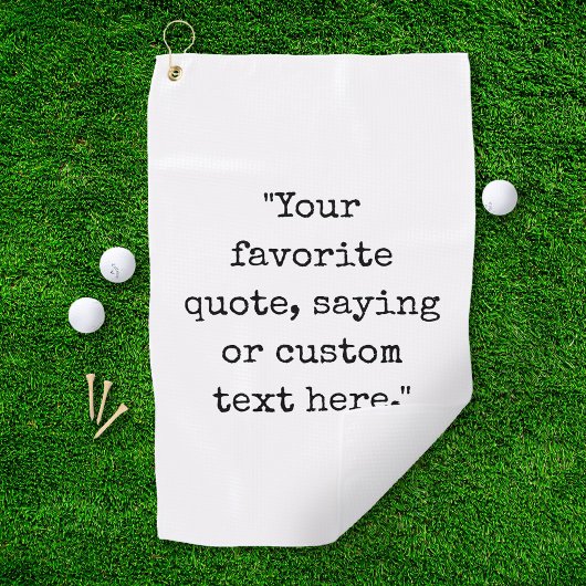 Creëer Uw eigen offerte Golfhanddoek