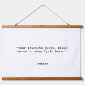 Creëer Uw eigen offerte Hangend Wandkleed (Voorkant)