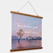 Creëer Uw eigen offerte Hangend Wandkleed (Gebogen)