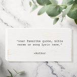 Creëer Uw eigen offerte Houten Kist Print<br><div class="desc">Creëer uw eigen aangepaste offerte houten bord. Beschikt over een minimalistische typografie.</div>