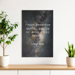Creëer Uw eigen offerte Imitatie Canvas Print<br><div class="desc">Creëer uw eigen aangepaste quotamuurkunst. Biedt minimalistische typografie voor schrijfmachines.</div>