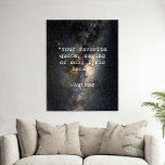 Creëer Uw eigen offerte Imitatie Canvas Print<br><div class="desc">Creëer uw eigen aangepaste quotamuurkunst. Biedt minimalistische typografie voor schrijfmachines.</div>