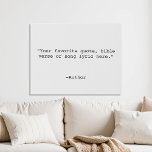 Creëer Uw eigen offerte Imitatie Canvas Print<br><div class="desc">Creëer uw eigen aangepaste canvaswandkunst. Biedt minimalistische typografie voor schrijfmachines.</div>