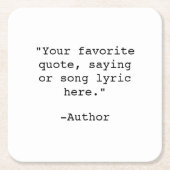 Creëer Uw eigen offerte Kartonnen Onderzetters (Voorkant)