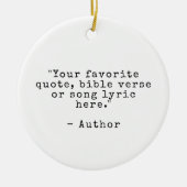 Creëer Uw eigen offerte Keramisch Ornament (Voorkant)