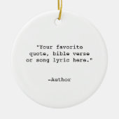 Creëer Uw eigen offerte Keramisch Ornament (Voorkant)