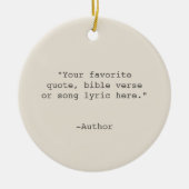 Creëer Uw eigen offerte Keramisch Ornament (Voorkant)