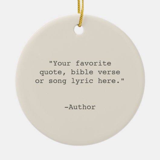 Creëer Uw eigen offerte Keramisch Ornament (Voorkant)