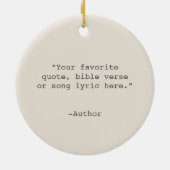 Creëer Uw eigen offerte Keramisch Ornament (Achterkant)