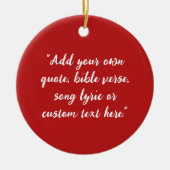Creëer Uw eigen offerte Keramisch Ornament (Voorkant)