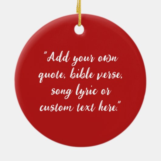 Creëer Uw eigen offerte Keramisch Ornament (Achterkant)