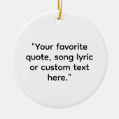 Creëer Uw eigen offerte Keramisch Ornament (Voorkant)
