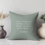 Creëer Uw eigen offerte Kussen<br><div class="desc">Creëer uw eigen douanecitaat werpt kussen. Biedt minimalistische typografie van de schrijfmachine.</div>