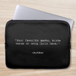 Creëer Uw eigen offerte Laptop Sleeve<br><div class="desc">Creëer uw eigen aangepaste offerte laptop sleeve. Beschikt over minimalistische typemachinetypografie.</div>