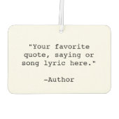 Creëer Uw eigen offerte Luchtverfrisser (Achterkant)