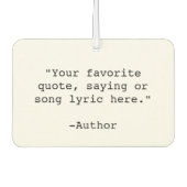 Creëer Uw eigen offerte Luchtverfrisser (Voorkant)