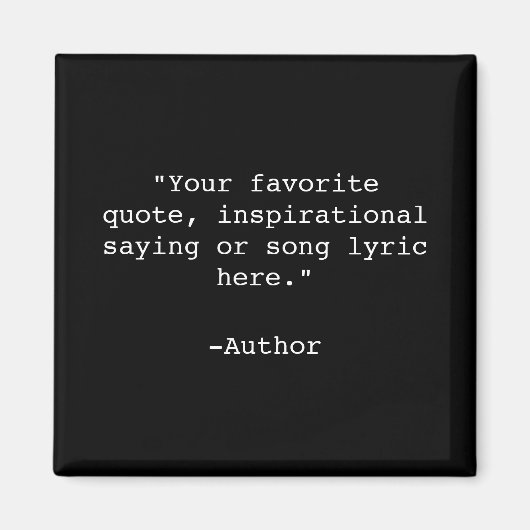 Creëer Uw eigen offerte Magneet (Voorkant)