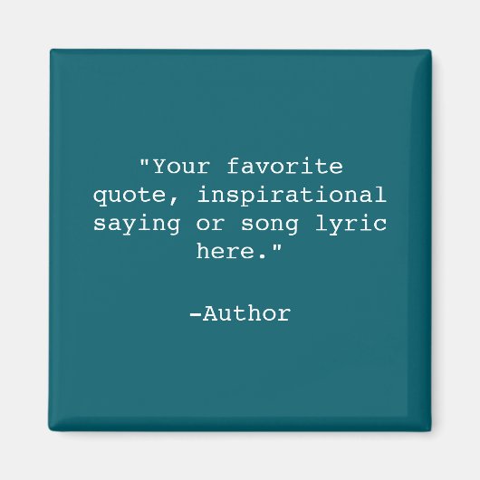 Creëer Uw eigen offerte Magneet (Voorkant)