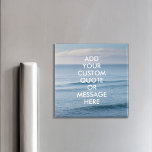 Creëer Uw eigen offerte Magneet<br><div class="desc">Creëer uw eigen aangepast citaatmagneet. Pas deze magneet aan met moderne,  minimalistische typografie en het landschap van de oceaangolven.</div>