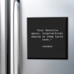 Creëer Uw eigen offerte Magneet<br><div class="desc">Creëer uw eigen aangepast citaatmagneet. Biedt minimalistische typografie van de schrijfmachine.</div>