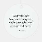 Creëer Uw eigen offerte Metalen Ornament (Achterkant)