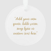 Creëer Uw eigen offerte Ornament (achterkant)