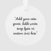 Creëer Uw eigen offerte Ornament (achterkant)