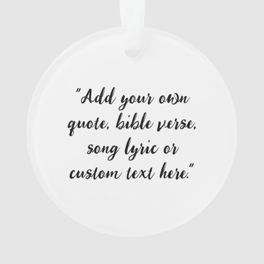 Creëer Uw eigen offerte Ornament (achterkant)