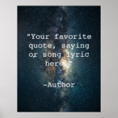 Creëer Uw eigen offerte Poster (Voorkant)