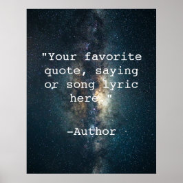 Creëer Uw eigen offerte Poster