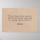 Creëer Uw eigen offerte Poster (Voorkant)