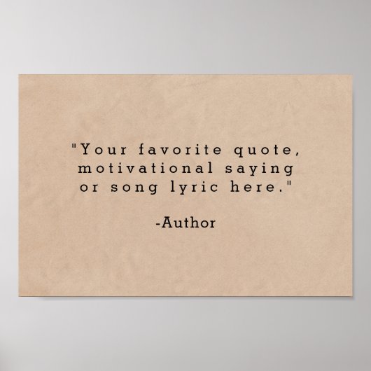 Creëer Uw eigen offerte Poster (Voorkant)