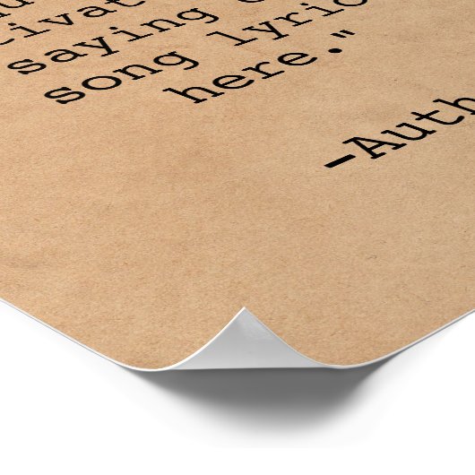 Creëer Uw eigen offerte Poster (Hoek)