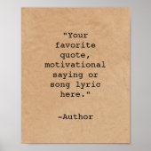 Creëer Uw eigen offerte Poster (Voorkant)