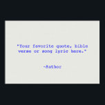 Creëer Uw eigen offerte Poster<br><div class="desc">Creëer uw eigen aangepaste poster-wandkunst. Biedt minimalistische typografie voor schrijfmachines.</div>