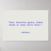 Creëer Uw eigen offerte Poster (Voorkant)