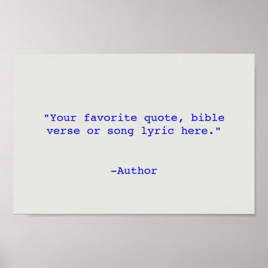 Creëer Uw eigen offerte Poster (Voorkant)