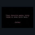 Creëer Uw eigen offerte Poster<br><div class="desc">Creëer uw eigen aangepaste poster-wandkunst. Biedt minimalistische typografie voor schrijfmachines.</div>