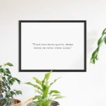 Creëer Uw eigen offerte Poster<br><div class="desc">Creëer uw eigen aangepaste offerte poster wall art. Beschikt over minimalistische typografie.</div>