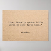 Creëer Uw eigen offerte Poster (Voorkant)