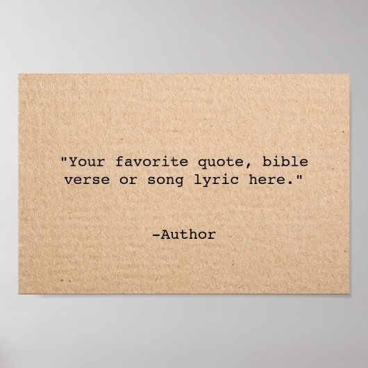 Creëer Uw eigen offerte Poster (Voorkant)