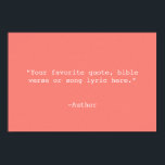 Creëer Uw eigen offerte Poster<br><div class="desc">Creëer uw eigen aangepaste poster-wandkunst. Biedt minimalistische typografie voor schrijfmachines.</div>