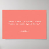 Creëer Uw eigen offerte Poster (Voorkant)