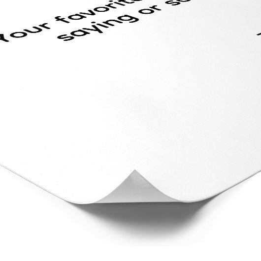 Creëer Uw eigen offerte Poster (Hoek)