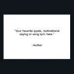 Creëer Uw eigen offerte Poster<br><div class="desc">Creëer uw eigen aangepaste offerte poster wall art. Beschikt over minimalistische typografie.</div>