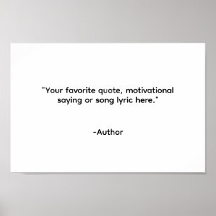 Creëer Uw eigen offerte Poster